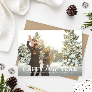 Cartes Pour Fêtes Annuelles Bonne année 2026 Confettis argent et or Photo