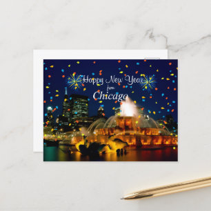 Cartes Pour Fêtes Annuelles Bonne année à Chicago