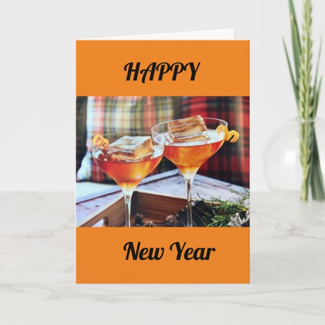 CARTES POUR FÊTES ANNUELLES **BONNE ANNÉE** À **L'AMOUR DE MA VIE** (Devant)
