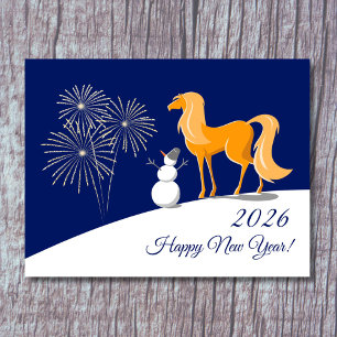Cartes Pour Fêtes Annuelles Bonne année chinoise du Cheval de Feu 2026