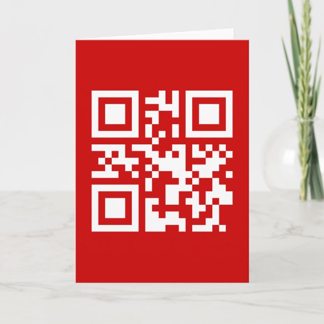 Cartes Pour Fêtes Annuelles Bonne année ! -- Code de QR (Devant)