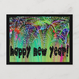 CARTES POUR FÊTES ANNUELLES BONNE ANNÉE DE ~ DE FEUX D'ARTIFICE !