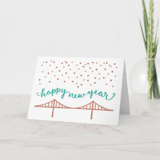 Cartes Pour Fêtes Annuelles Bonne année de San Francisco !