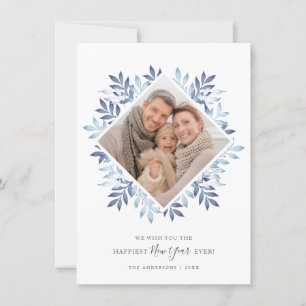Cartes Pour Fêtes Annuelles Bonne année Festive Foliage encadré Photo