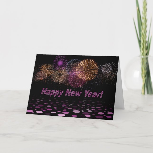 Cartes Pour Fêtes Annuelles Bonne année - Feuerwerk (Devant)