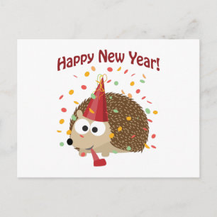Cartes Pour Fêtes Annuelles Bonne année ! Hérisson