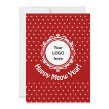 'Bonne année Meow' Chat Noël d'affaires