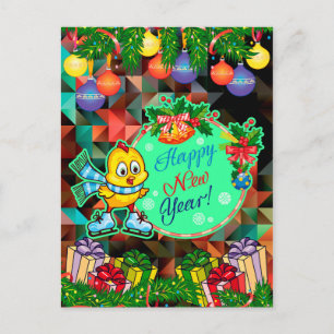 Cartes Pour Fêtes Annuelles Bonne année ! Poulet