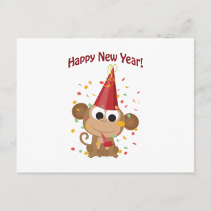 Cartes Pour Fêtes Annuelles Bonne année ! Singe