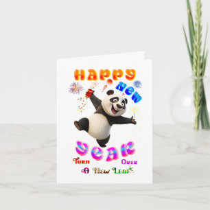Cartes Pour Fêtes Annuelles Bonne année, tournez la page