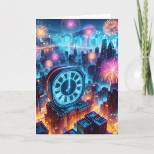 Cartes Pour Fêtes Annuelles Bonne année urbaine