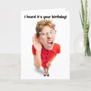 Cartes Pour Fêtes Annuelles Bonne Anniversaire Drôle Femme Dure