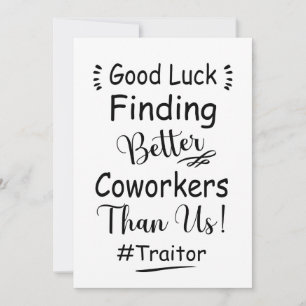 Cartes Pour Fêtes Annuelles Bonne Chance Trouver De Meilleurs Cotravailleurs Q