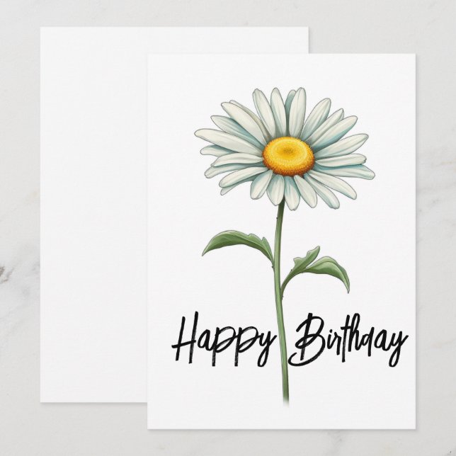 Cartes Pour Fêtes Annuelles Bonne fête d'anniversaire (Devant / Derrière)