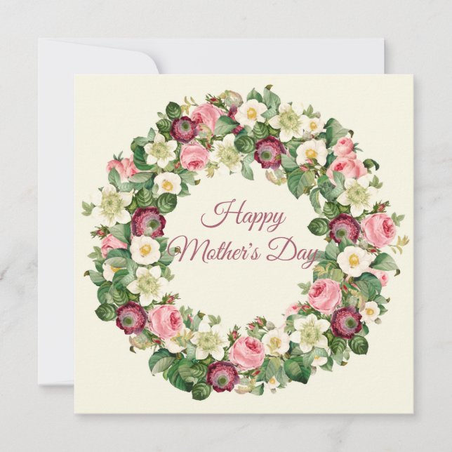 Cartes Pour Fêtes Annuelles Bonne fête des mères (Devant)
