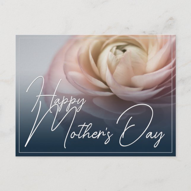 Cartes Pour Fêtes Annuelles Bonne fête des mères avec Big Rose rose (Devant)