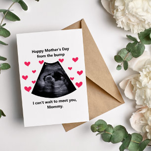Cartes Pour Fêtes Annuelles Bonne fête des mères de la Bump Ultrasound Card