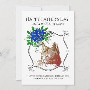 Cartes Pour Fêtes Annuelles Bonne Fête des pères Du Chat