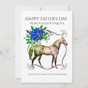 Cartes Pour Fêtes Annuelles Bonne Fête des pères Du Cheval