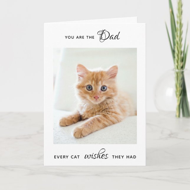 Cartes Pour Fêtes Annuelles Bonne Fête des pères Personnalisée Animaux de comp (Devant)