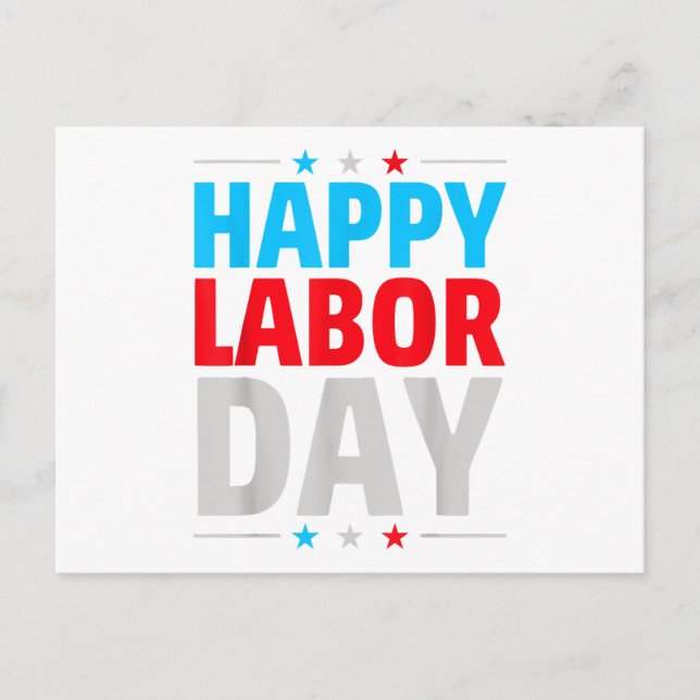 Cartes Pour Fêtes Annuelles Bonne fête du travail ! (Devant)