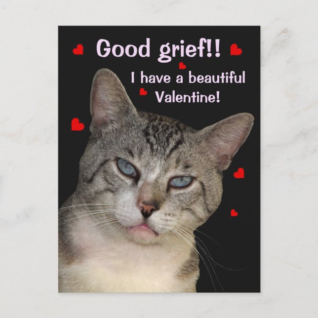 Cartes Pour Fêtes Annuelles Bonne Grief Valentine's Day Postcard (Devant)