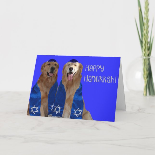 Cartes Pour Fêtes Annuelles Bonne Hanoukka (Devant)