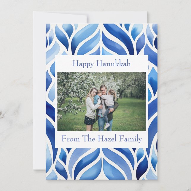 Cartes Pour Fêtes Annuelles Bonne Hanoukka (Devant)