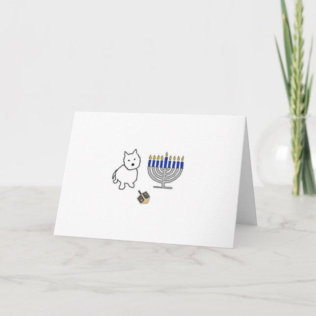 Cartes Pour Fêtes Annuelles Bonne Hanoukka (Devant)