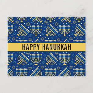 Cartes Pour Fêtes Annuelles Bonne Hanoukka Star de David Cute tendance