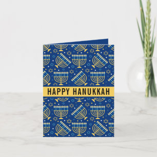 Cartes Pour Fêtes Annuelles Bonne Hanoukka Star de David Cute tendance