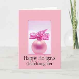 Cartes Pour Fêtes Annuelles Bonne Holigays Grandgirl Christmas Card
