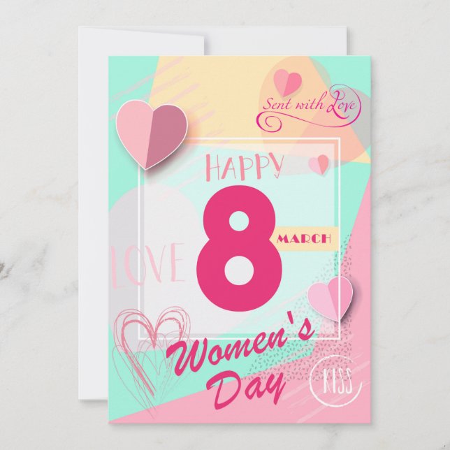 Cartes Pour Fêtes Annuelles Bonne Journée des Femmes ! Fête internationale du  (Devant)