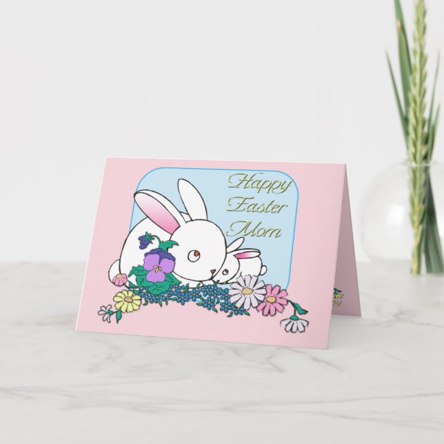 Cartes Pour Fêtes Annuelles Bonne maman de Pâques (Devant)