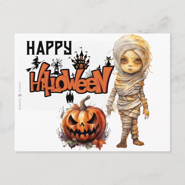 Cartes Pour Fêtes Annuelles Bonne maman d'Halloween (Devant)