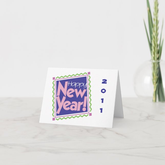 CARTES POUR FÊTES ANNUELLES BONNE NOUVELLE ANNÉE (Devant)