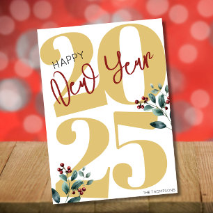 Cartes Pour Fêtes Annuelles Bonne nouvelle année 2025 !