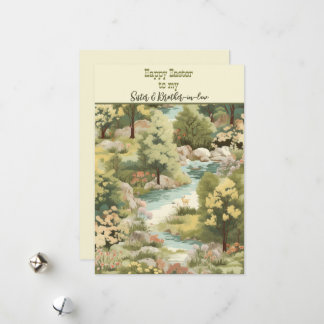 Cartes Pour Fêtes Annuelles Bonne Pâques à Soeur et beau-frère