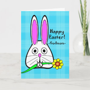 Cartes Pour Fêtes Annuelles Bonne Pâques pour Godmamie mignonne lapin avec fle