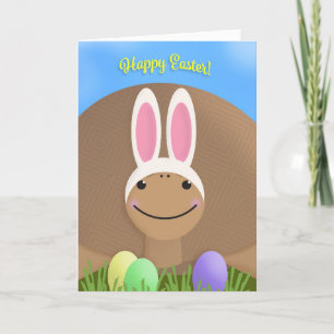 Cartes Pour Fêtes Annuelles Bonne Pâques Pour Toute Personne Mignonne Tortoise