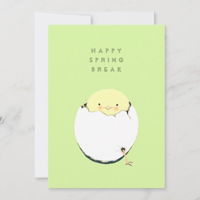 Cartes Pour Fêtes Annuelles Bonne pause printemps (Devant)