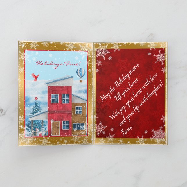Cartes Pour Fêtes Annuelles Bonne Personnaliser des jours fériés (Intérieur)