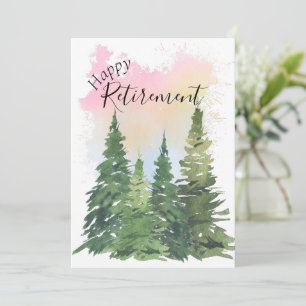 Cartes Pour Fêtes Annuelles Bonne retraite - Personnaliser - Aquarelles