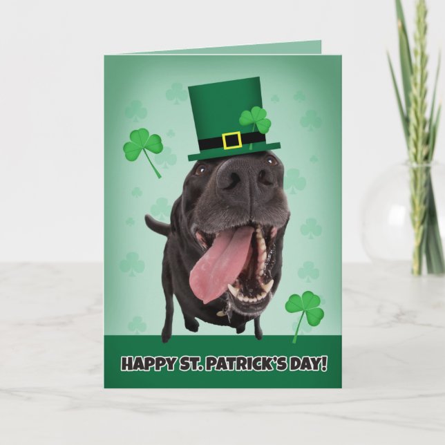 Cartes Pour Fêtes Annuelles Bonne Saint Patrick pour n'importe qui Humour de c (Devant)