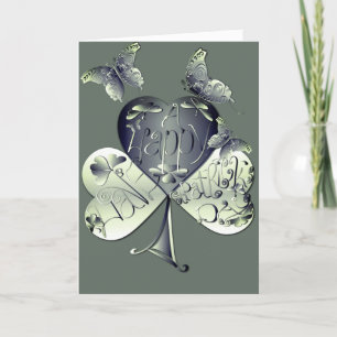 Cartes Pour Fêtes Annuelles "Bonne Saint Patrick" Shamrock