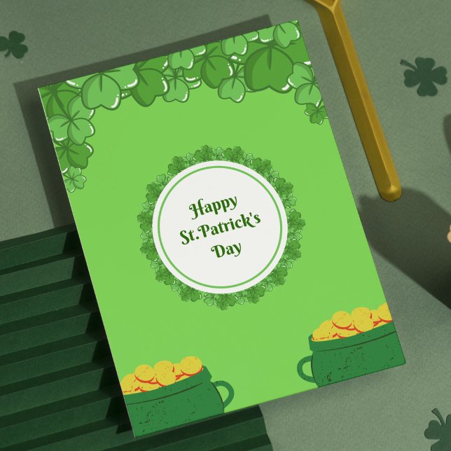 Cartes Pour Fêtes Annuelles Bonne Saint Patrick's Day (Créateur téléchargé)