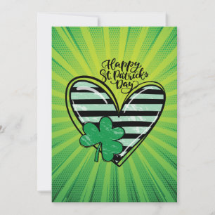 Cartes Pour Fêtes Annuelles Bonne Saint Patrick's day Heart
