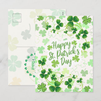 Cartes Pour Fêtes Annuelles Bonne Saint Patrick's Day Irish Blessings