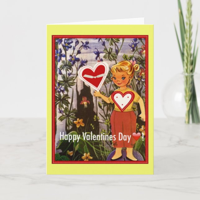 Cartes Pour Fêtes Annuelles Bonne Saint Valentin dans la forêt (Devant)