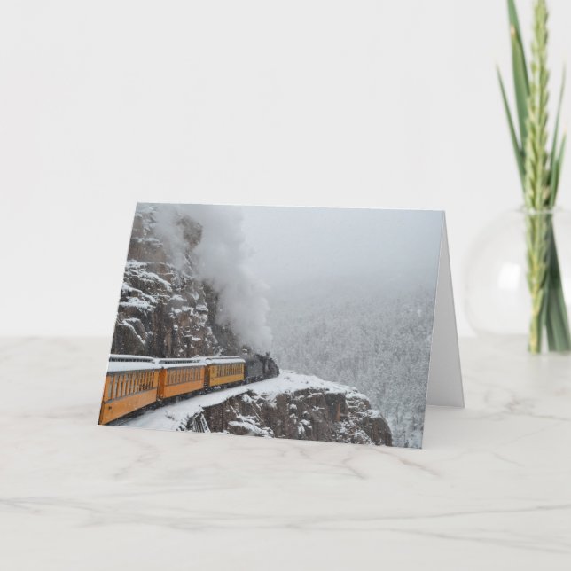 Cartes Pour Fêtes Annuelles Bonnes fêtes avec l'express polaire (Devant)